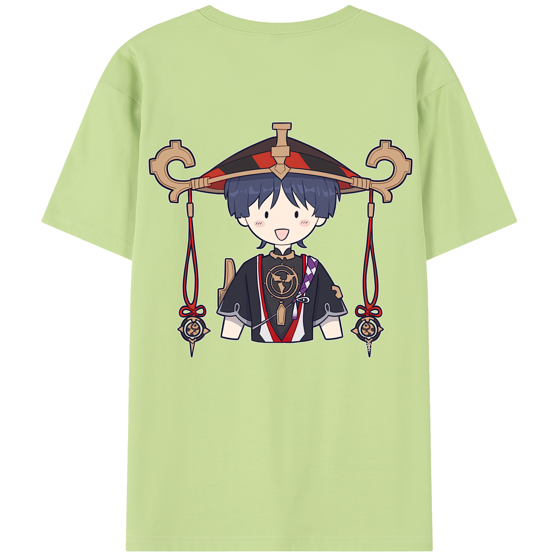 げんし神 さんペい genshin Sanpei 綿100％半袖Tシャツ（背面プリント）